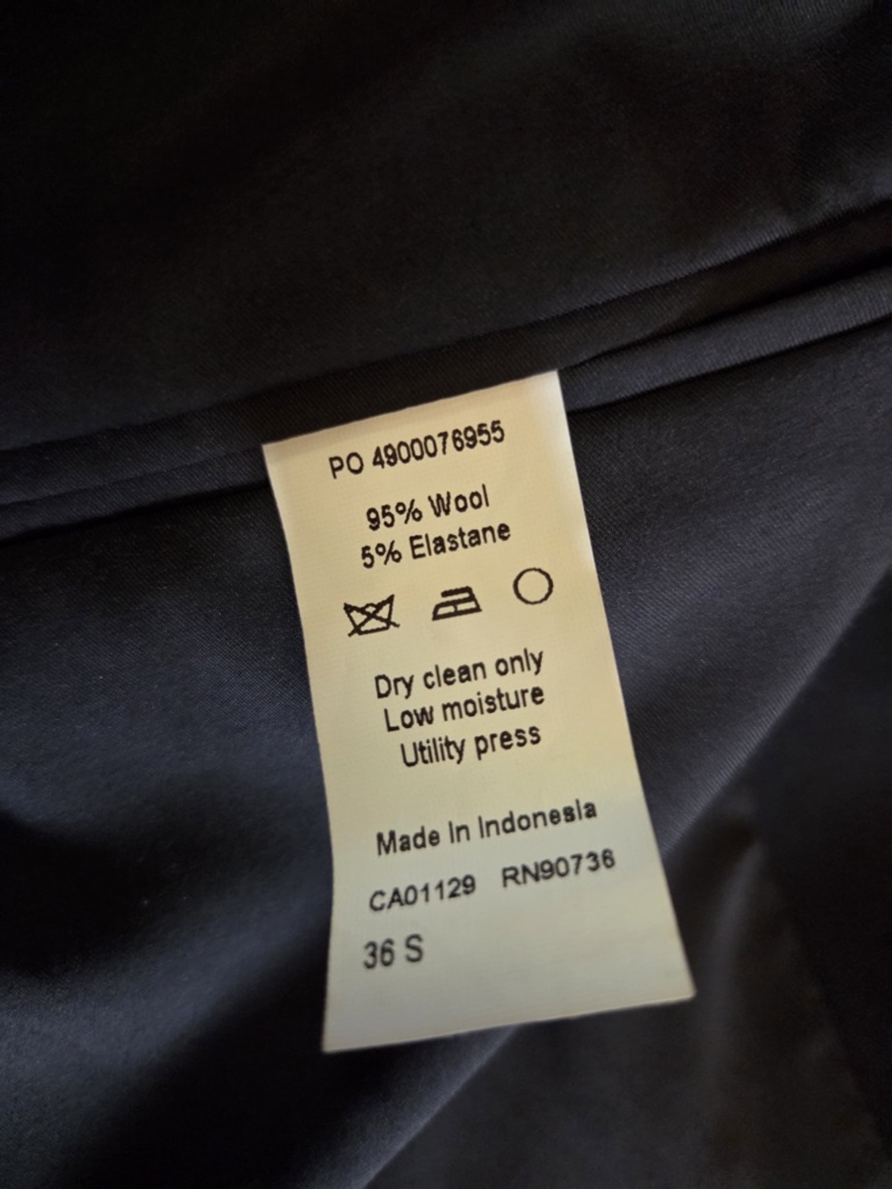 Calvin Klein Navy Blue Men's Two-Button Blazer - Picture 7 of 7